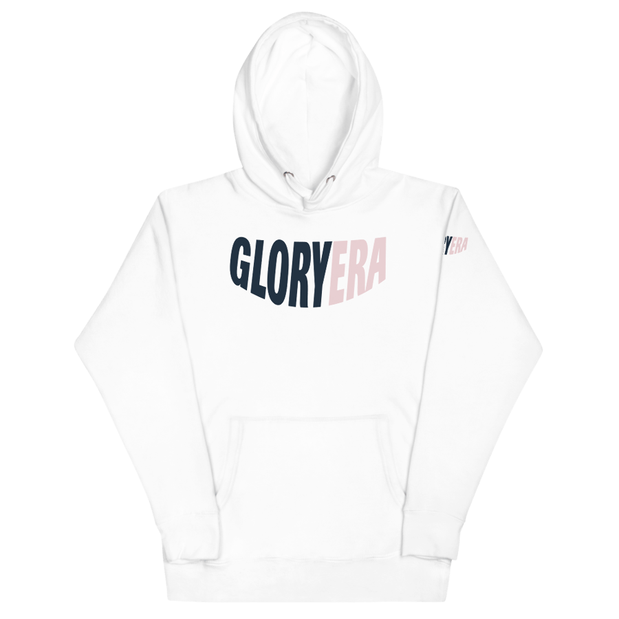 Image of GLORYERA® CREW HOODIE (OBSIDIAN/LIGHT PINK)