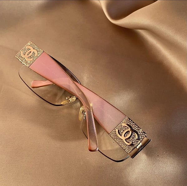 Image of Chanel Iridescent Swarovski  Sunglasses