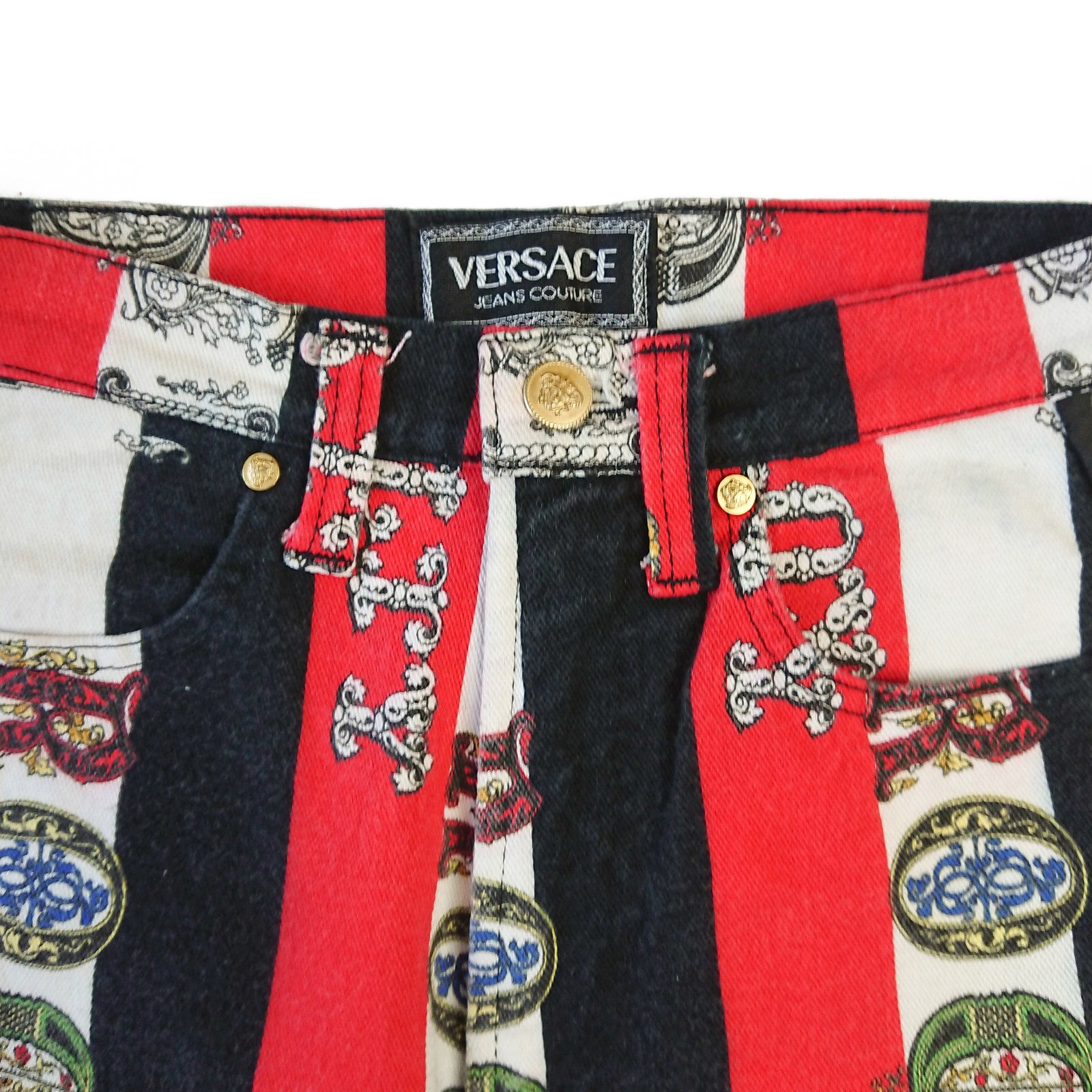 Versace Jeans Couture 1990s Rock & Royalty Jeans † Ruder Than The Rest