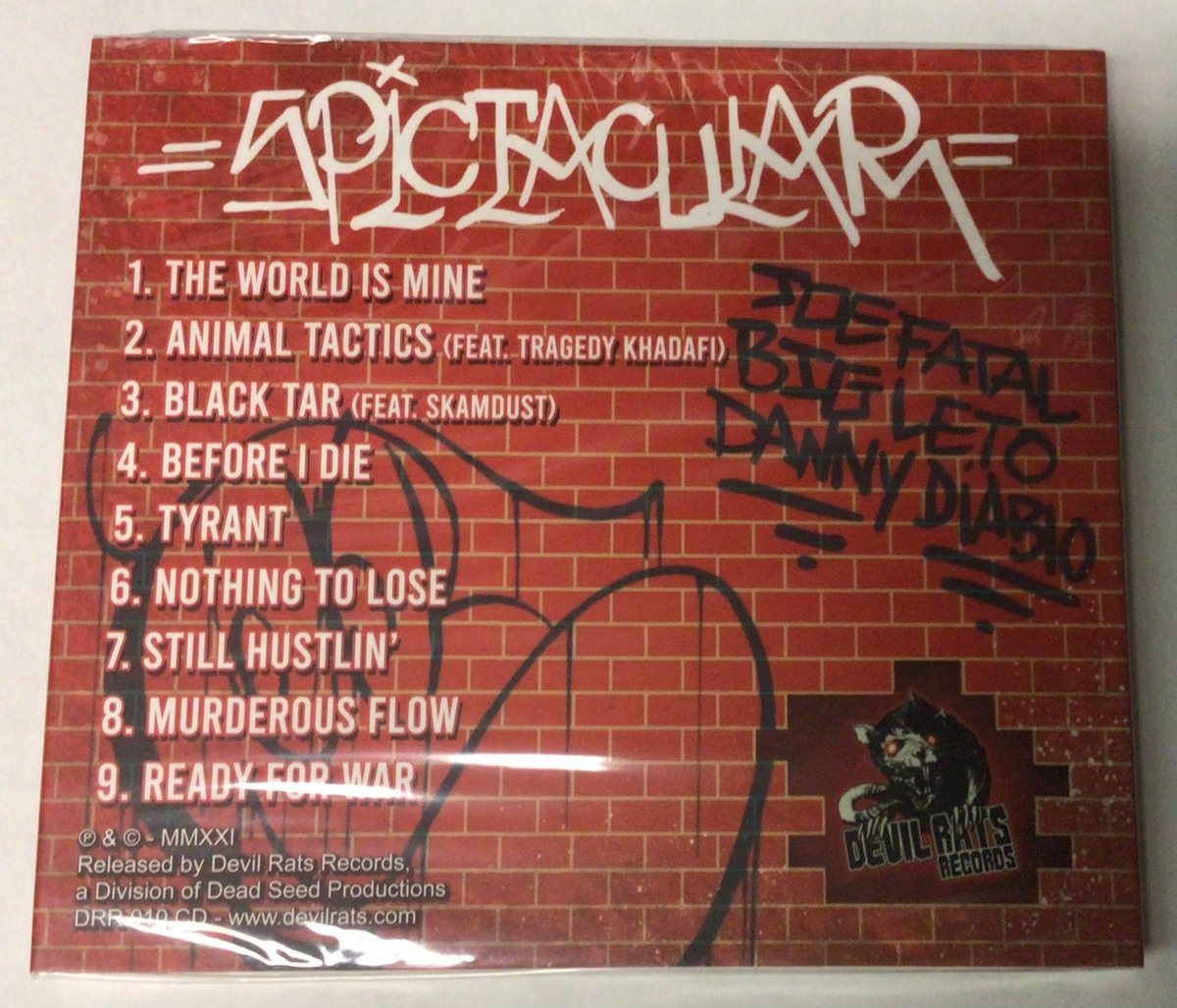 SPIC “Spictacular” CD (featuring Danny Diablo) | Generation Records