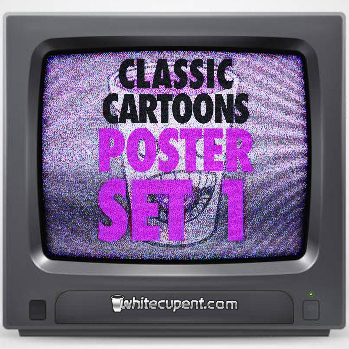 Classic Cartoons Poster Set 1 White Cup Ent