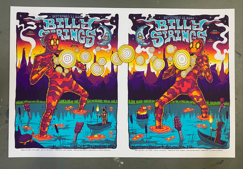 Image of Billy Strings - Stateline, NV - Uncuts Regular and Rainbow Foil
