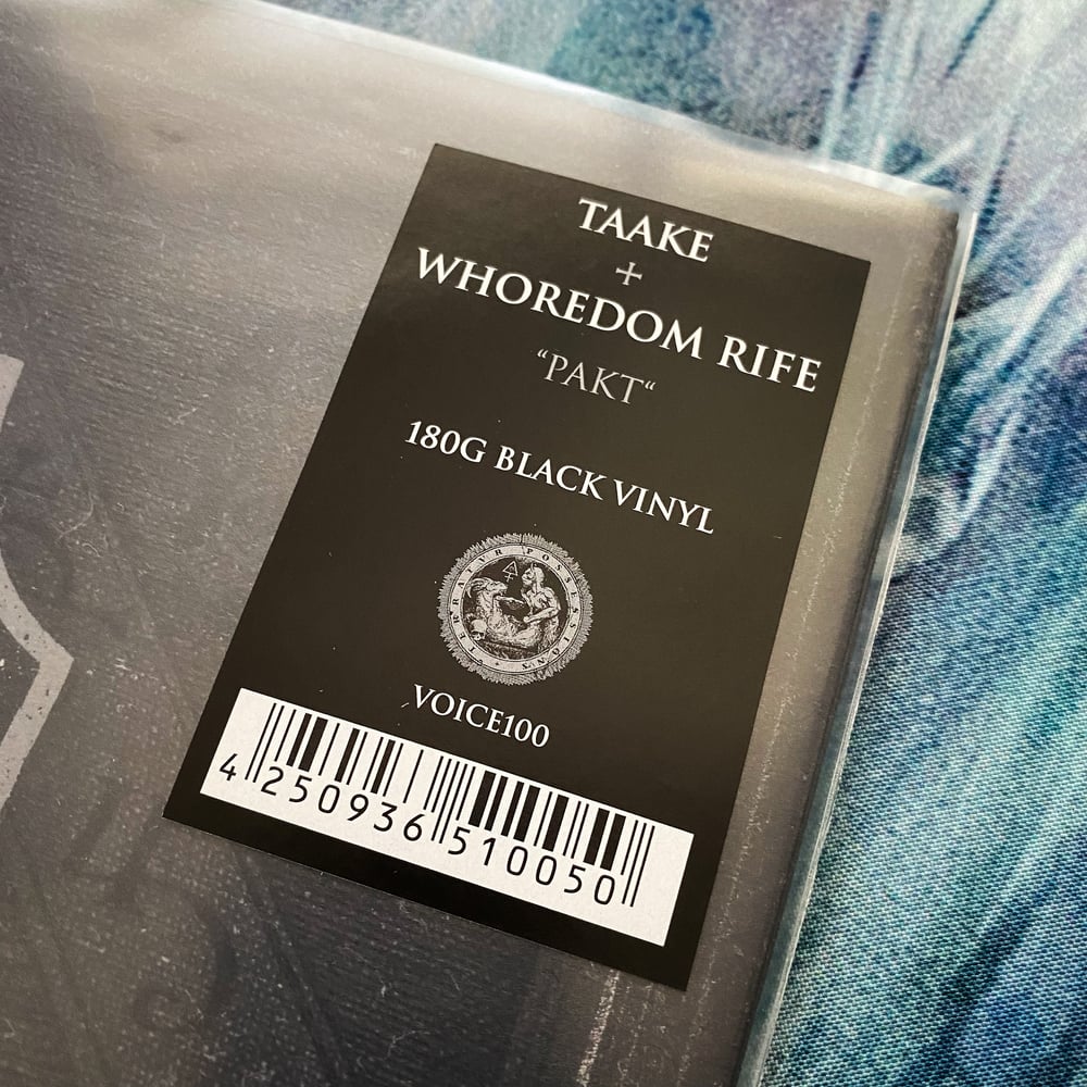 Taake / Whoredom Rife "Pakt" Split 10" 