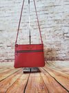 Red Leather Casey Crossbody Bag