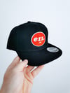 E11evens - Black Retro Style snapback flat peak cap