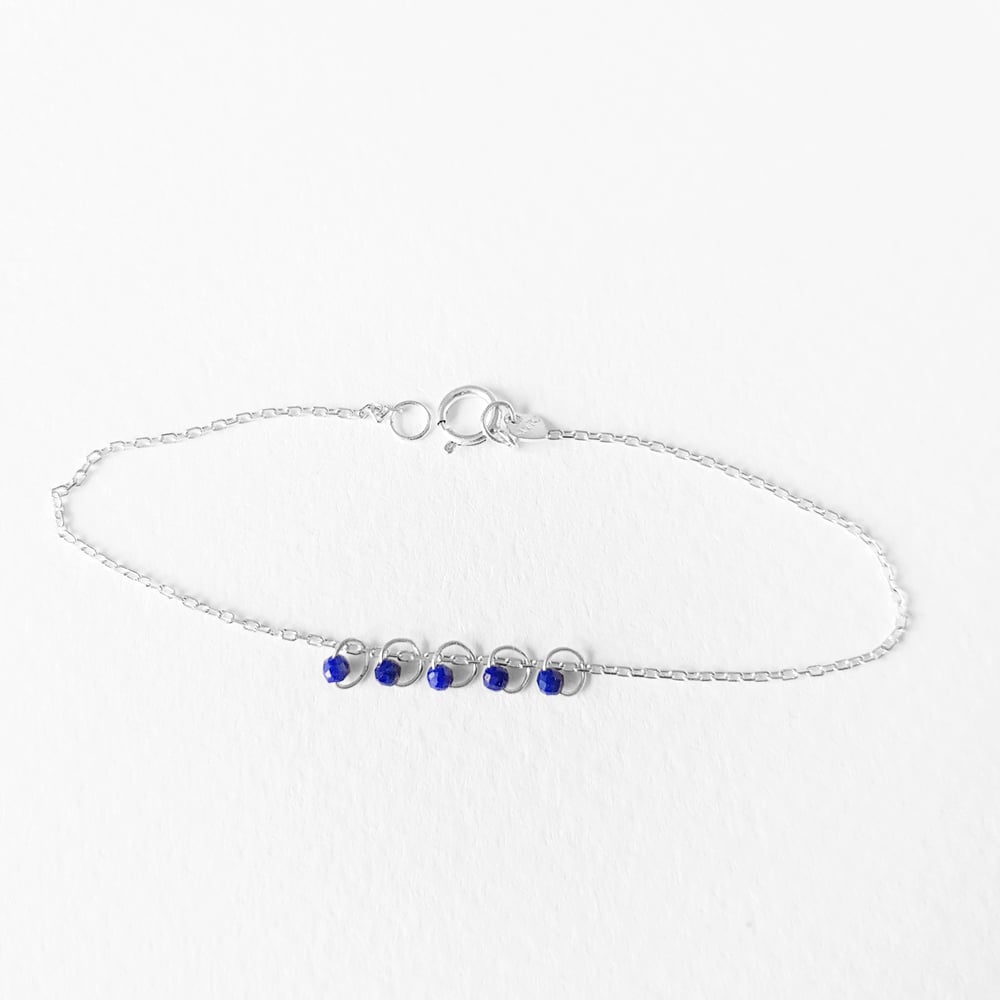 Image of CINQUE lapis lazuli bracelet 
