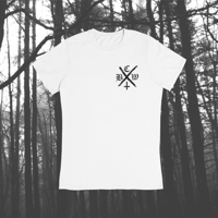 Image 2 of The BCW HxC Chest Pocket Print WHITE T-Shirt