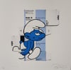 BEN FROST "BLURRY SMURF" - LTD ED 50 - 30CM X 30CM