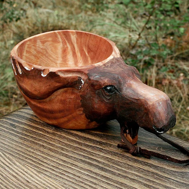 Moose Kuksa Wooden Cup