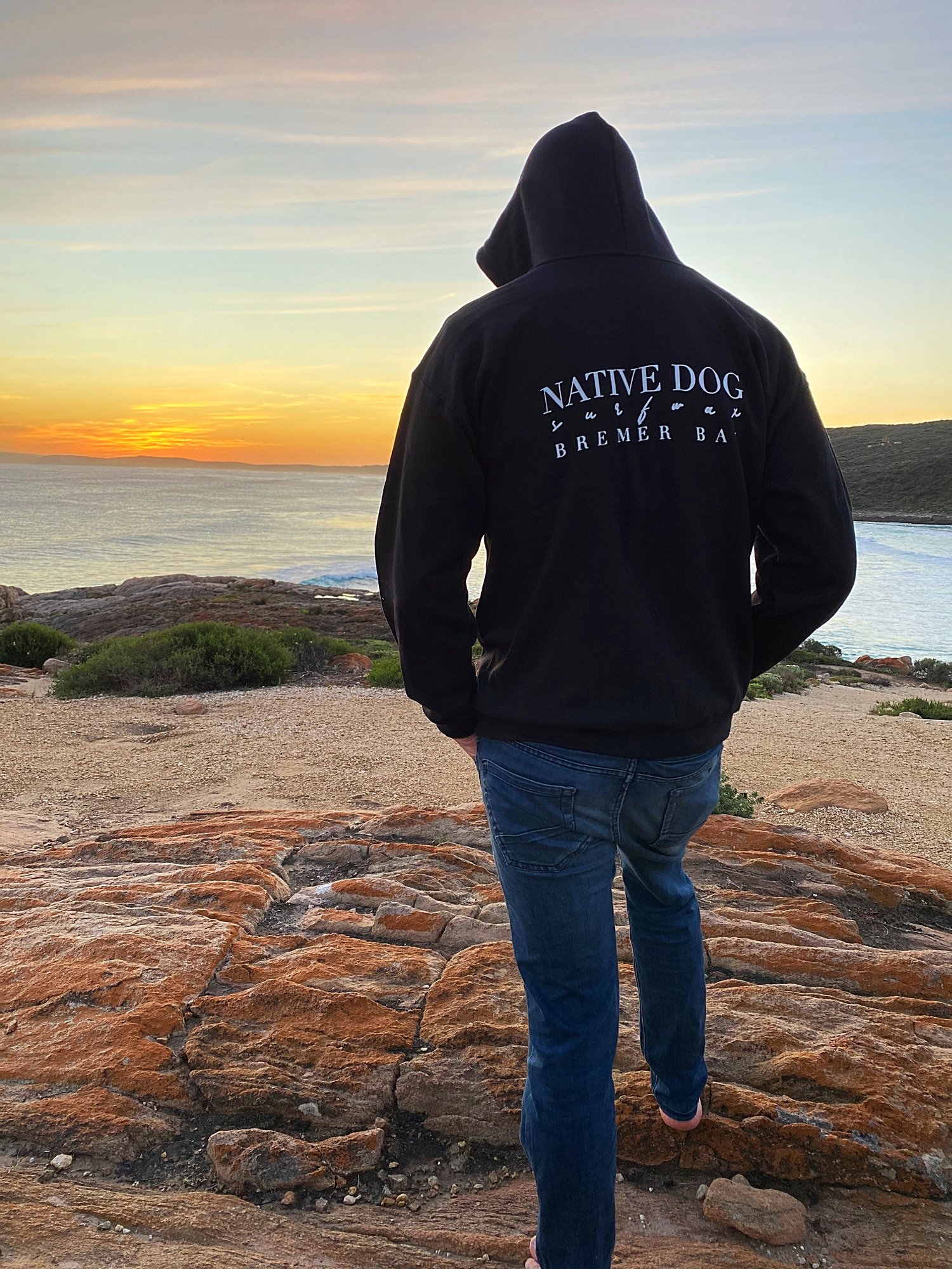 Image of NATIVE DOG SURFWAX ZIP UP HOOD