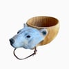 Polar Bear Kuksa Wooden Cup