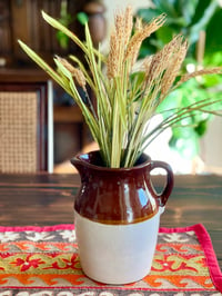 Image 1 of Vintage ceramic pitcher brown