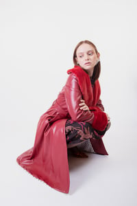 Image 5 of CAPPOTTO CORINNA ECOPELLE ROSSO €329 - 50%