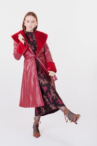 Image 4 of CAPPOTTO CORINNA ECOPELLE ROSSO €329 - 50%