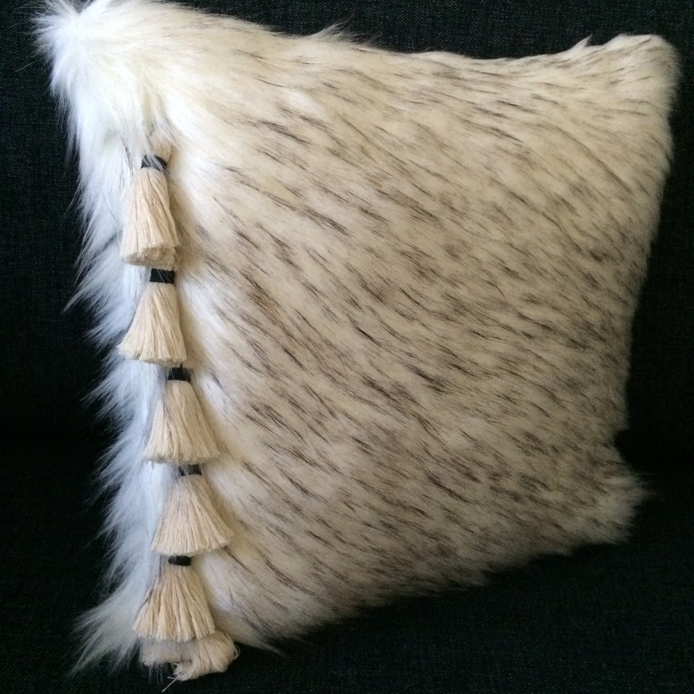 Image of 'Snow Angel' Faux Fur Cushion