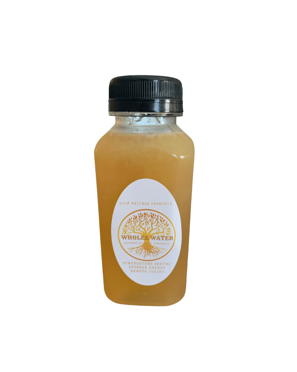 8oz Wholee Water Organic SeaMoss Lemonade