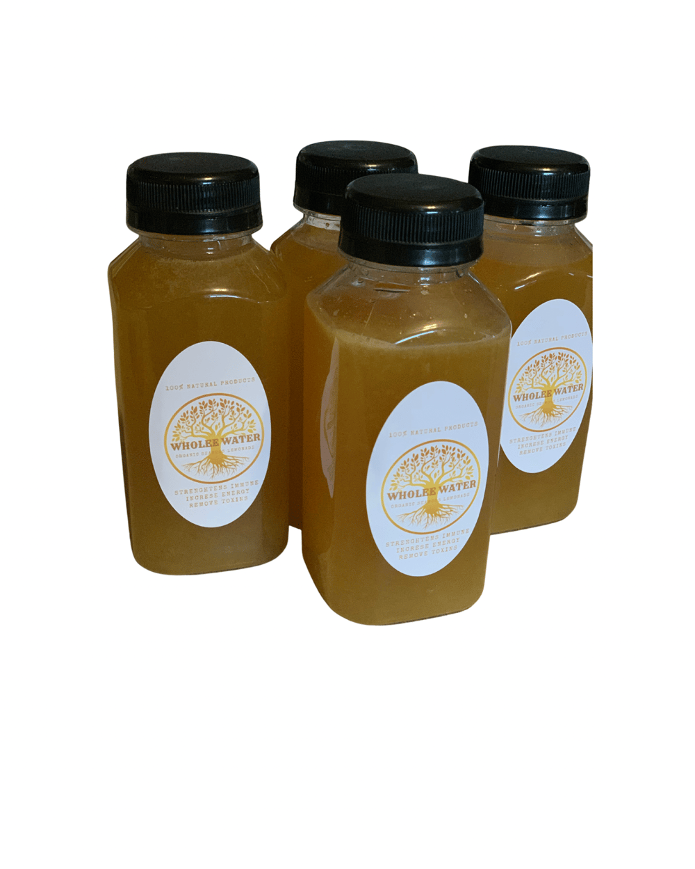8oz Wholee Water Organic SeaMoss Lemonade