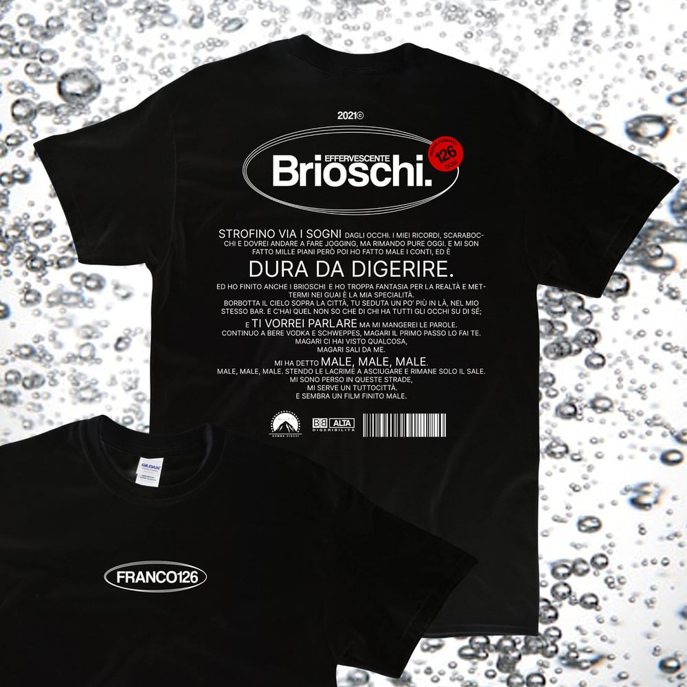 Image of Franco126: Brioschi T-shirt (nera)
