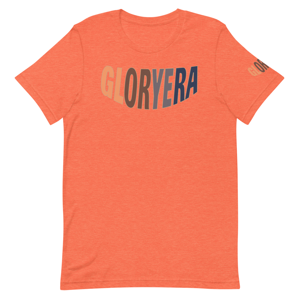 Image of GLORYERA® CREW TEE (HEATHER ORANGE/SERENADED AMBER)