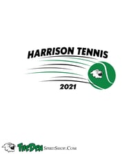 Image 2 of 2021 Women's Tennis  Tee, Grey