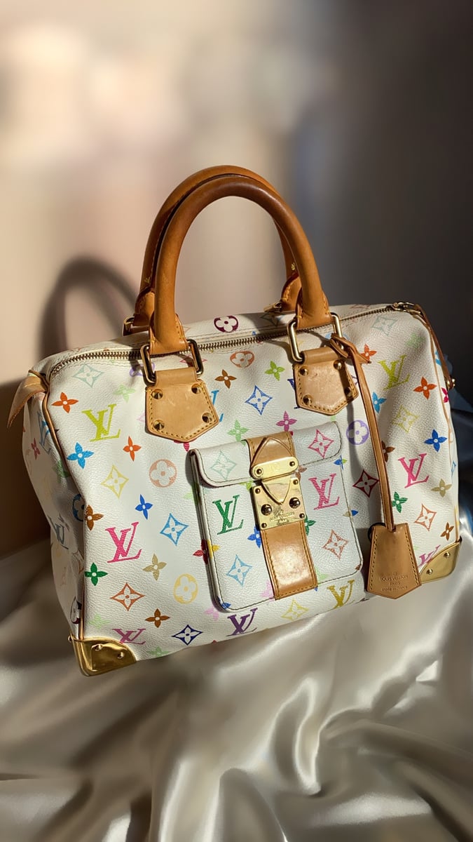 Louis Vuitton Takashi Murakami Speedy 35 Handbag