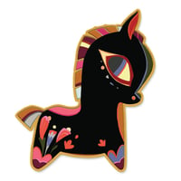 Image 1 of Big Horse Keychain Charm - Black (PRE ORDER)