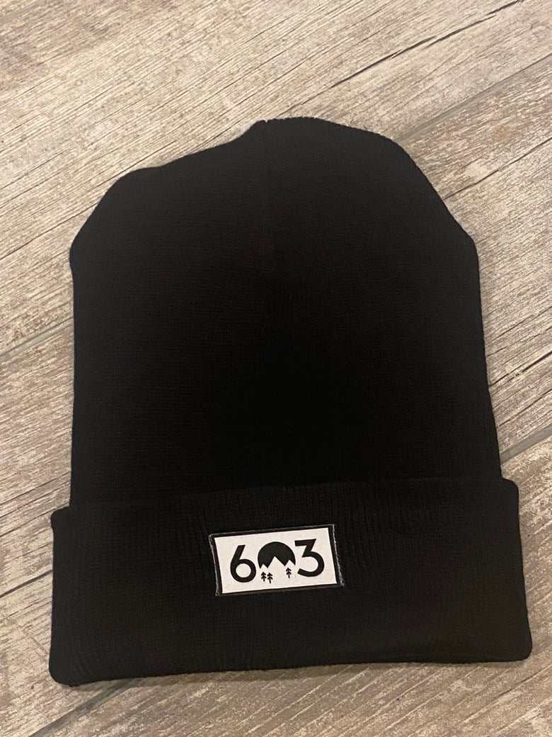 Image of Black 603 winter beanie 