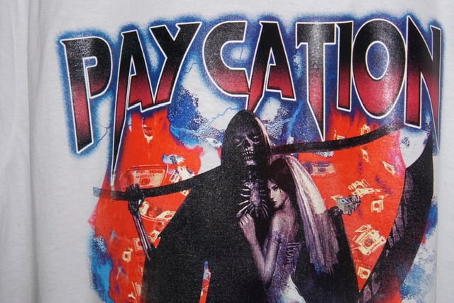 Image of PAYCATION DEATH CANT DO US PART TEE WHITE