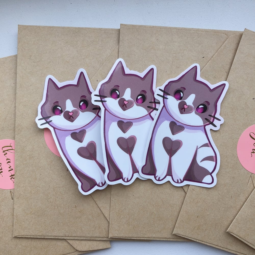 Image of Kitty love sticker