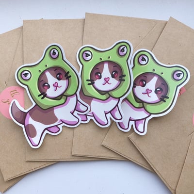 Image of Froggo cat sticker