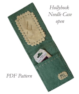 Image of Hollyhock Needle Case PDF Pattern