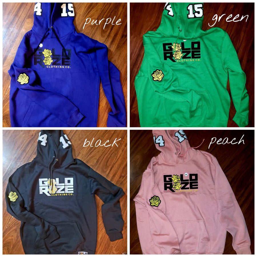 Image of Gold Roze Collegiate Hoodies (Limited)