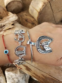 Image 3 of Silver Horse Bracelet 