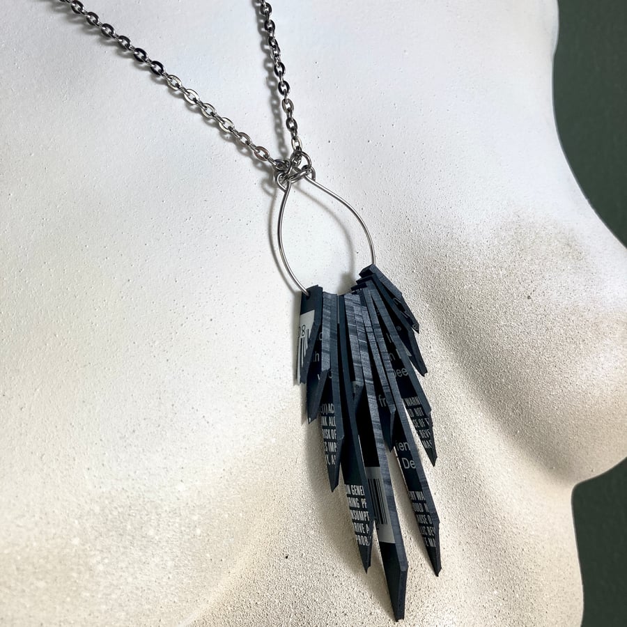Image of Spirit Teardrop Necklace || Stainless Steel Chain