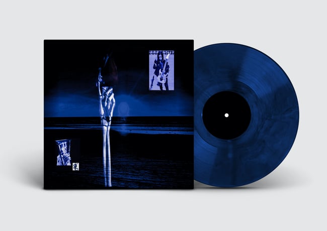 Draacool 140G Trans. Crystal Blue-Black Vinyl Record