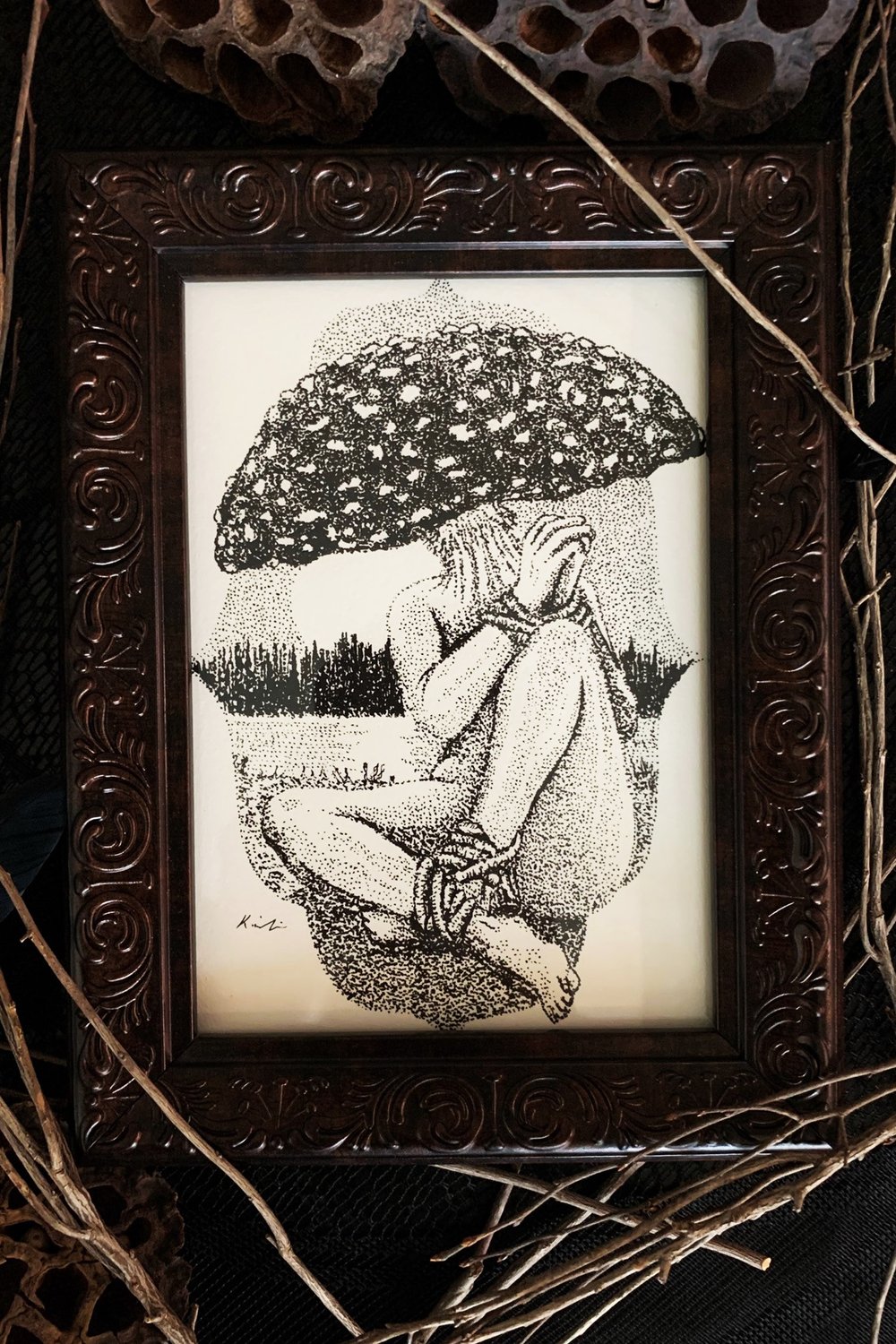 "Mushroom Witch" 5x7" Print