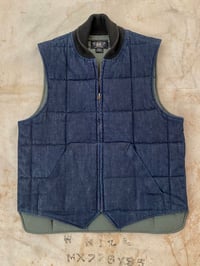 Image 1 of RRL DENIM PUFFER VEST (1)