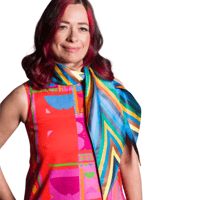 Image 2 of City Chevron'Verdant' Scarf