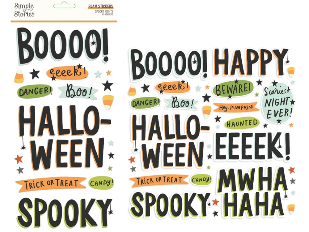 Simple Stories, Spooky Nights Stickers