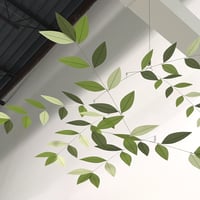 Image 1 of Green Apple Stylized Leaf Mobile