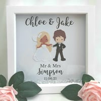 Image 1 of Personalised Wedding Frame,Wedding Gift,Bridal Shower Gift,Customised Wedding Frame