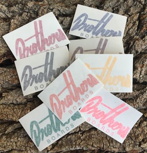 Image of Brothers Boards "Script" Sticker