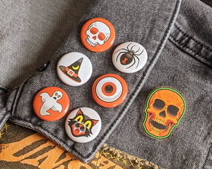 Image of HALLOWEEN ICONS 1" Button Set