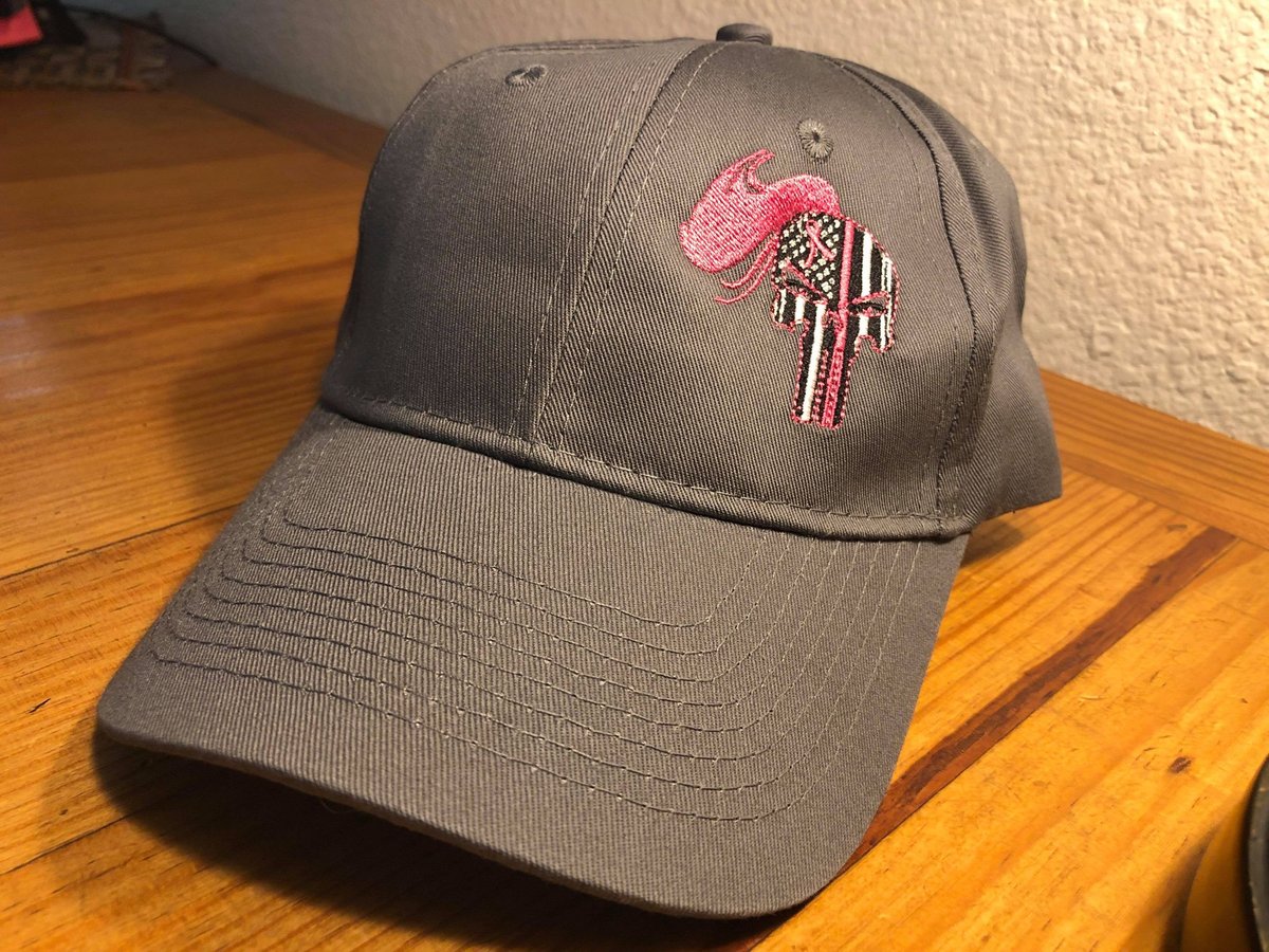 Image of PINK LADY WARRIOR ~ BREAST CANCER AWARENESS HATS / DECAL