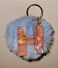 Image of Flower H Keychain 