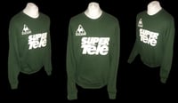Bespoke St Etienne Le Coq Sportif 1980's Football Training Sweater Soccer Drill Top