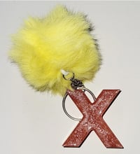 Image of X Initial Keychain 