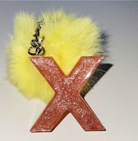 Image of X Initial Keychain 