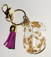 Image of #6 Gold Flakes Keychain 