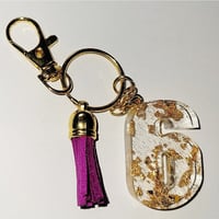 Image of #6 Gold Flakes Keychain 